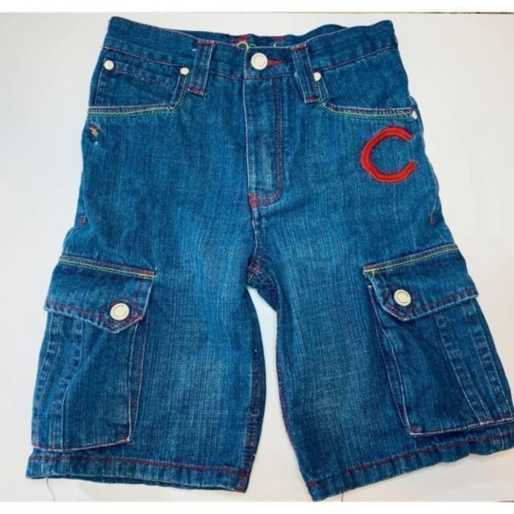 Coogi Boys Size 7 Denim Knee Length Shorts‎